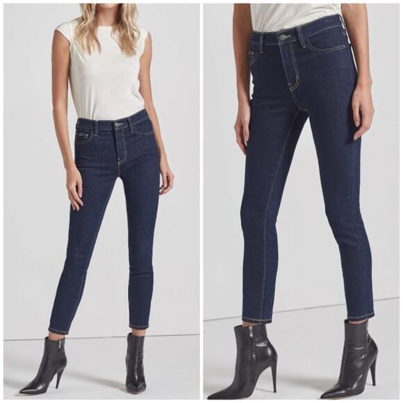 Current/Elliott The High Waist Stiletto Jeans Skinny Ankle in Indigo Size 26 NWT - Picture 1 of 11